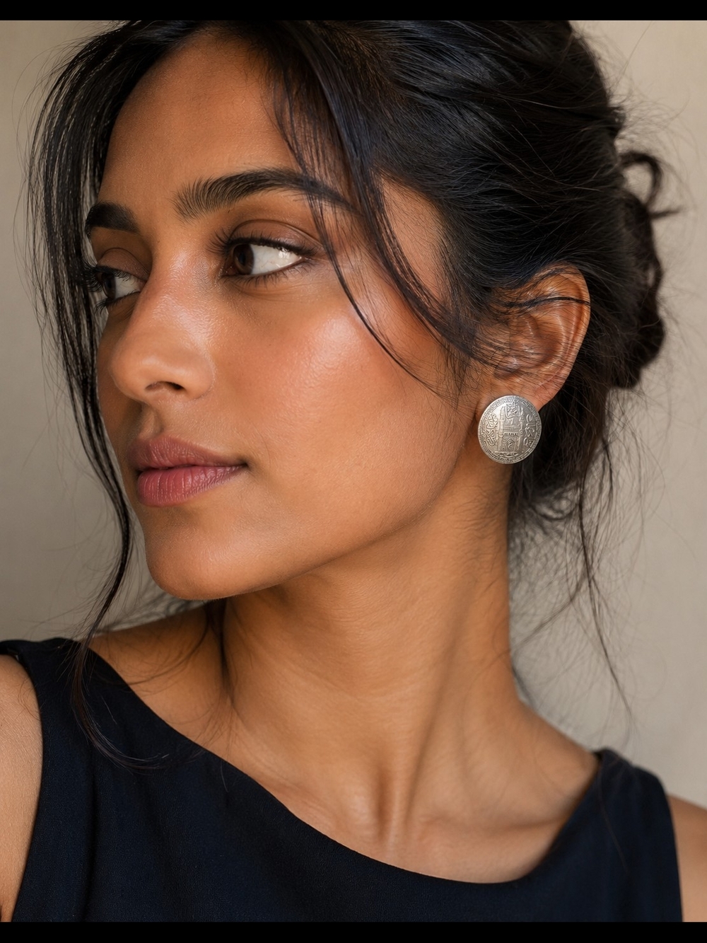 Hyderabad Silver Tone Clip On Earrings - Set of 2
